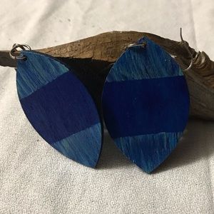Hand Painted Abstract Earrings